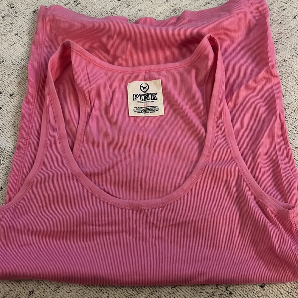 PINK Victoria’s Secret Pink Colored Tank Top - Picture 3 of 3